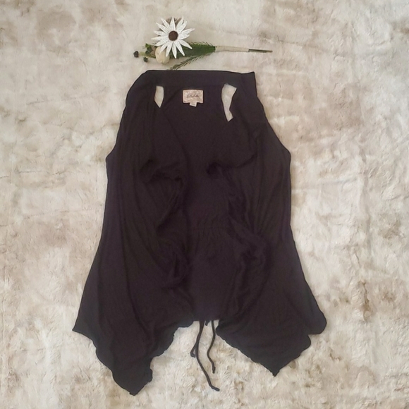Anthropologie flowy waterfall kimono layering vest - Picture 1 of 6